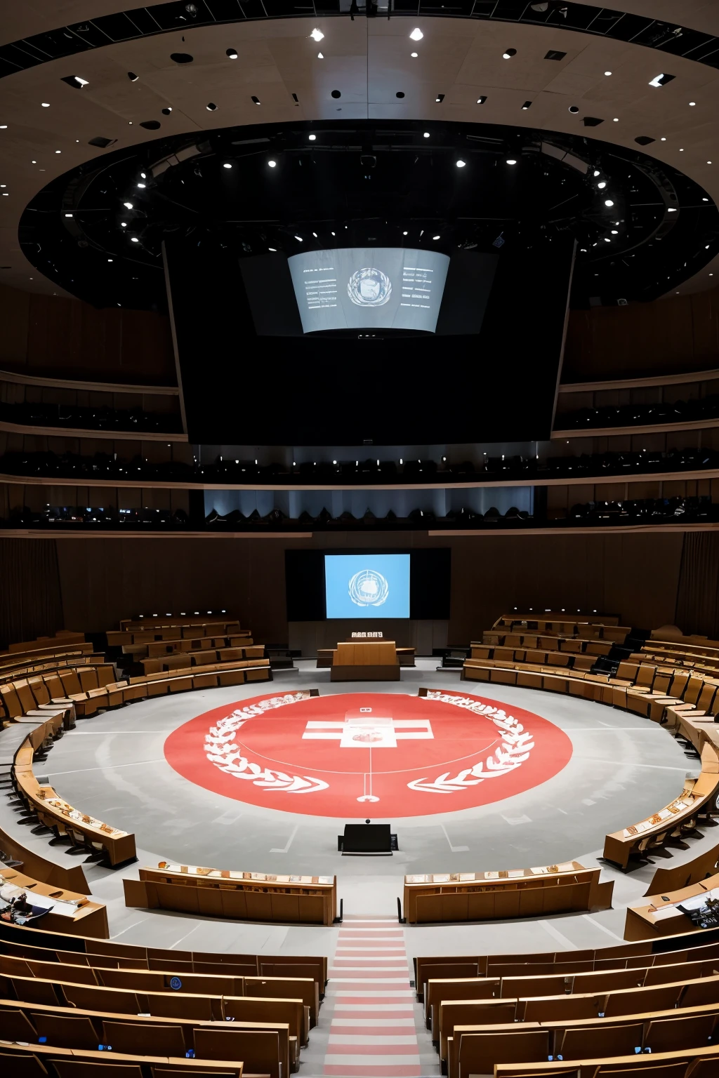creates an image where the presence of the ICRC and the UN is visualized fighting to safeguard humanity in a war conflict