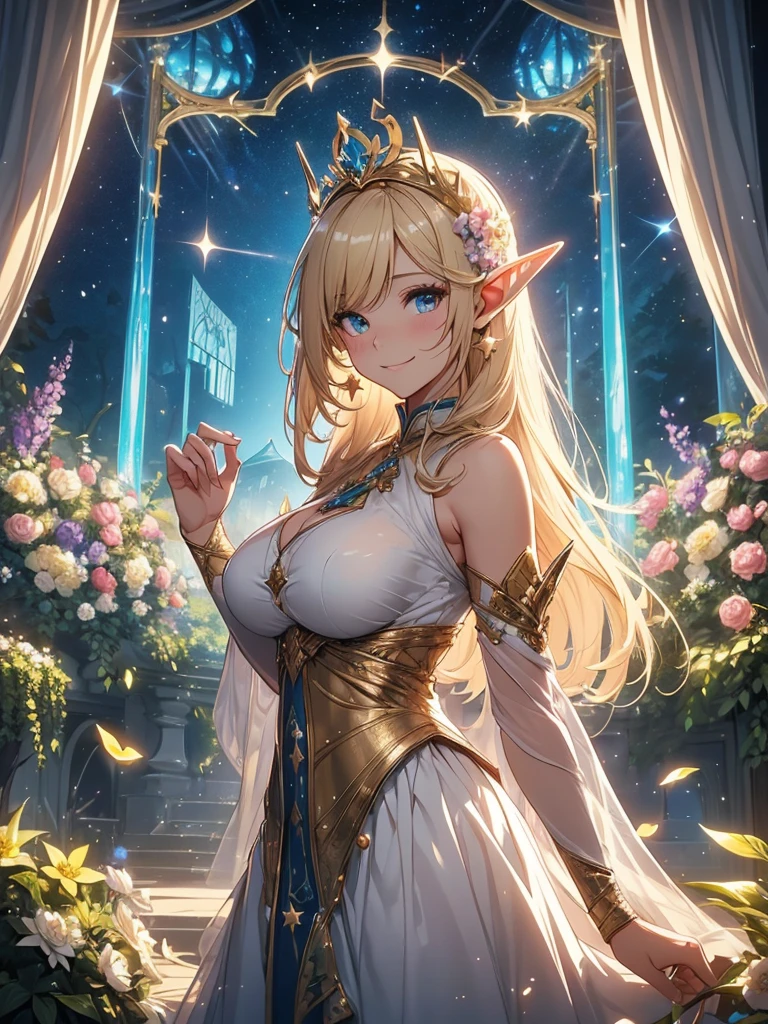 最high quality、1 womanエルフ NP: Worst quality ,Flower fractal art Beautiful side shot, radiance,High-definition depiction, Realistic, 8k, Unity, Wide Shot, light smile, Beautifully and vividly drawn, , Beautiful, beautiful, clear skin、sexy see-through bodystocking,Countless rays of light pouring down, Swirling Light, big background, Raise one arm above your head, Intense light is emitted from the magic circle in front of the girl. forest、Lots of leaves、Green leaves、flower、
Romanticism,Cowboy Shot: The most beautiful form of chaos, Mr..々color, Intertwined flowers, Particle,magical gentle light,smile,sexy,image quality、masterpiece、Beautiful Face、Super beautiful elf woman((Big breasted 22 year old office lady、Nipples、Bust 100,Beautiful long ironed hair 、Blonde hair,height: 165cm。、sexy、Esbian、、high quality、、background((Star Narski)))、Starry Sky、Visual art、Written boundary depth、、Elf Ears、、universe、Happy smile、Gentle light、Elf forest、elegant、ticker beautiful decorative、、magic、forest、Beautiful tiara、Beautiful bed、Beautiful Landscape、A kind smile、wonderful、Fluttering petals、Dance happily、、Cultivate fantasy、、Mystery light Lots of flowers、、art、forest, palace, art,mystery,Ultra-high resolution,atmosphere