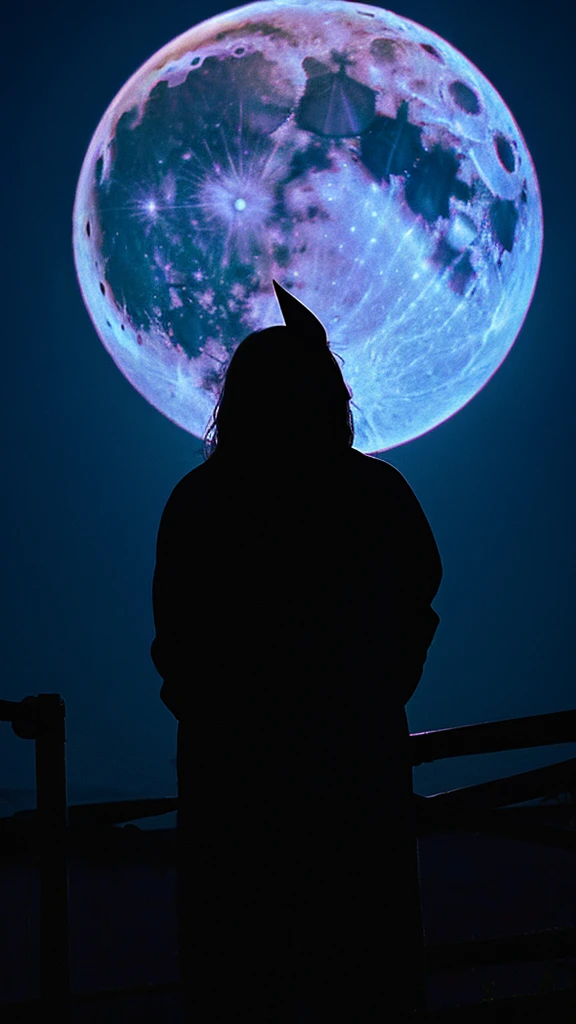 moon background、devil