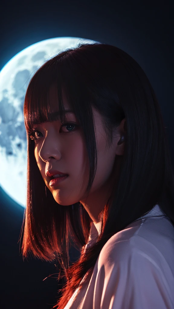moon background、devil