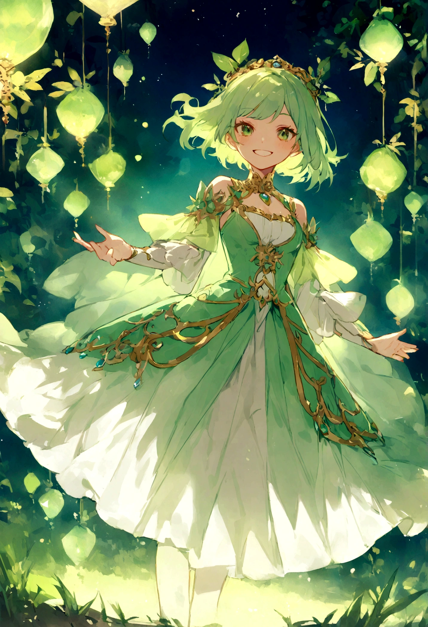 ENFP,green,girl,smile