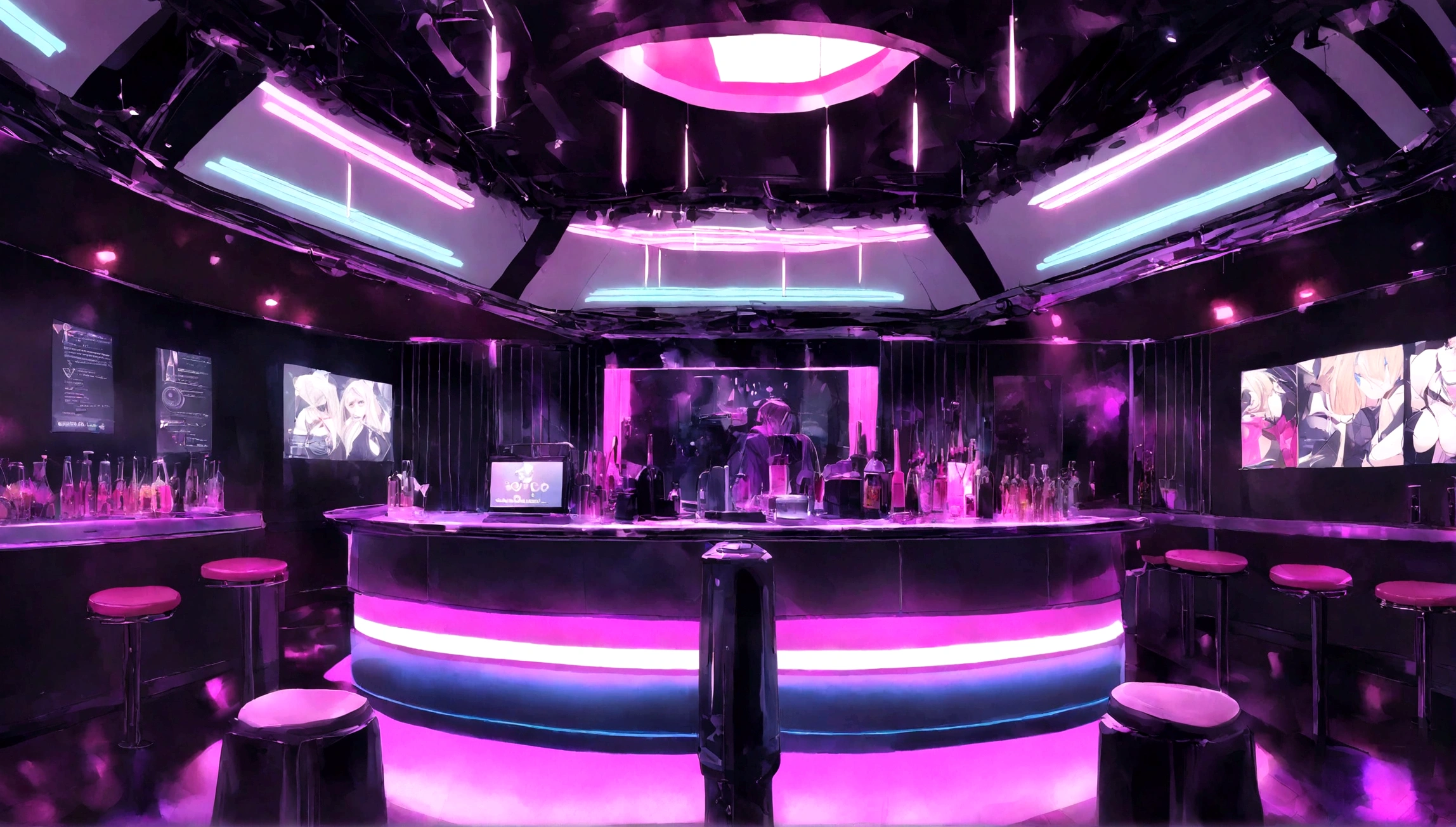 Neon Drive Night Cafe