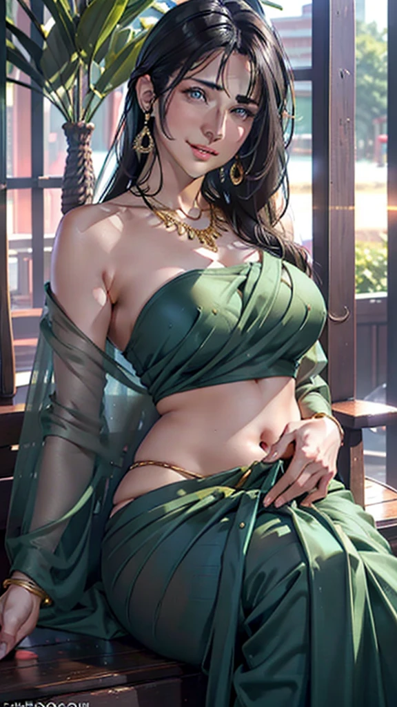 Wear Saree sitting, gorgeous royal, ((Katrina kaif:1.2)), jewellery, gem, necklace, gold bracelet, anklets, thick lips, skindentation, parted lips, ulzzang-6500-v1.1, portrait of a beautiful Indian woman, From Golden Skin, 27 years old, Pretty woman, Indian model, (in saree) (Slim abdomen), (Perfect slim figure), (Dynamic pose), Solo, ((open crotch)), (((bare ))), (Slim:1.1), 1 woman, (Full figure:0.9), Beautifully detailed sky, sunny day, Mumbai city, On the street, detailed Mumbai street, Indian clothes,(( long sleeve dress)), ((chiffon saree with open pallu)), medium hair, smile, closed mouth, lips, saree covered with full body, detailed beautiful round eyes, Indian women, Asian women, Beautiful face, photorealistic, rim lighting, two-tone lighting, gold bracelet, thick lips, indentation, parted lips, (detailed eyes), light blonde hair, blue eye, details still clear, honey-coloured, fluffy turned, HDR, shallow depth of field, broad light, backlighting, bloom, light sparkles, chromatic aberration, sharp focus, Nikon Z 85mm, unparalleled masterpiece, ultra-realistic 8k photos, best quality masterpiece, best quality, (photorealistic:1.2), (realistic:1.5), (hyperrealistic:1.2),(photorealistic face:1.2), (close up:1.6), (light blonde hair), (blue eyes), ((big cheeks)), (beautiful face:1.8), (detailed face:1.6), (medium bre2), (detailed bright eyes:1.5), (eyelashes:1.4), (smiling:1.3), (detailed long black hair), (Green saree:1.5), (narrow waist:1.5), (thigh: 1.5), (realistic human skin:1.6), (full curvy body) (detailed eyes), (seductive pose), (detailed facial features), (detailed clothes features), (necklace), (earrings), (bracelet), ( Silk Green saree),(Photorealistic:1.4), (High Quality: 1.2), Raw photo, (Perfect body shape), Uniform, Deep shadows, Unobtrusive, Cold light 12000K,