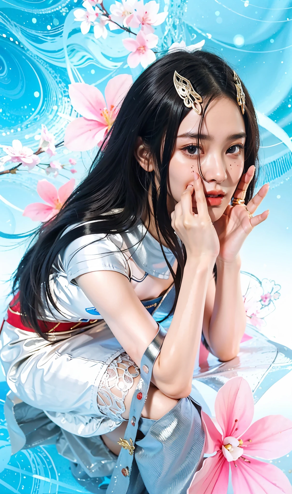 a close up of a girl ,black hair,tan skin, big booobs , shadowbringers cinematic, 4 k detail fantasy, a beautiful fantasy empress, game cg, xianxia fantasy, xianxia hero, 2. 5 d cgi anime fantasy artwork, cinematic goddess close shot, ruan jia and artgerm, wow 4 k detail fantasy, hyperdetailed fantasy character