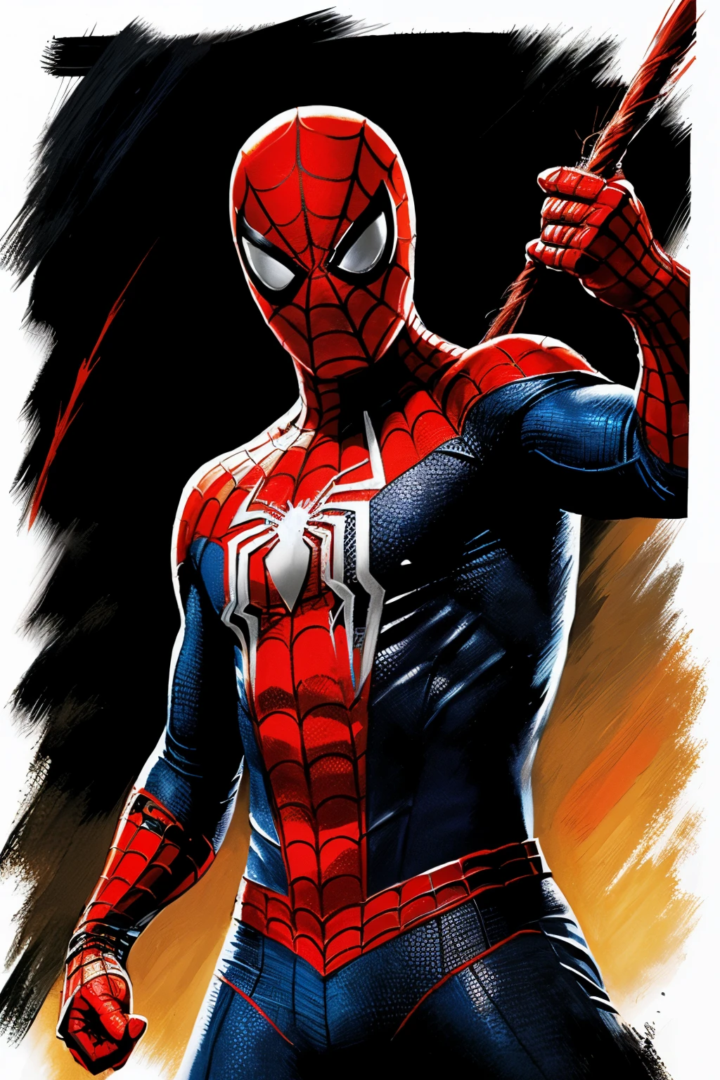 ((mejor calidad)), ((obra maestra)), (detallado), Portada, Estilo comic de spiderman mas telallado y con mejor dibujo
pose aracnida
