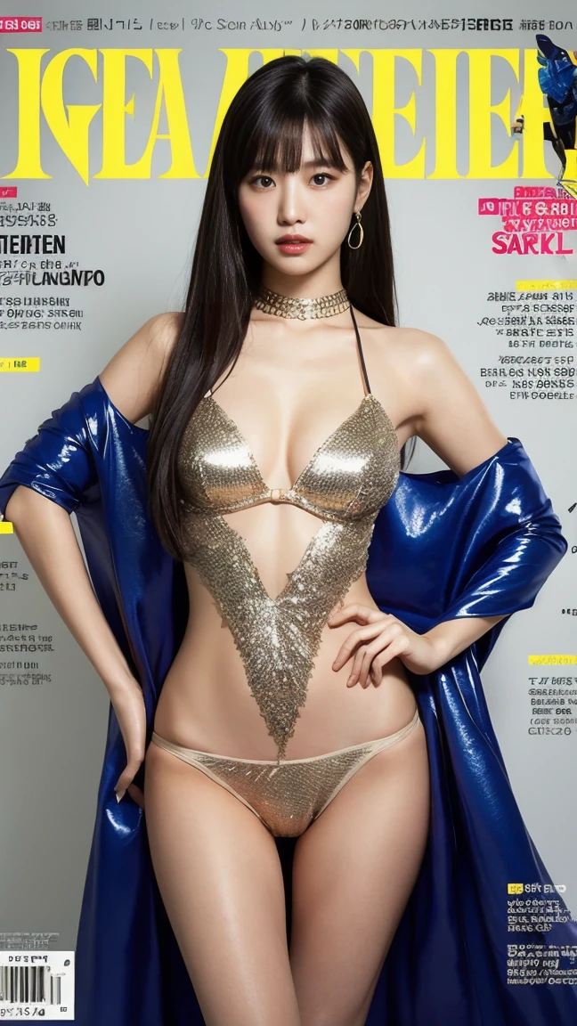 Egypt、Cleopatra、like a magazine、Glittering costumes、Panties digging into her crotch、Put your chest close、I&#39;m not wearing anything underneath、See-through、Seemingly seducing々pose、Full Body Shot、20th Ayaka、NiziU AYAKA、 RIKU from NiziU .４Ｋ、１People Women、slender、 Loose, wavy styling 、Fascinating and attractive、Including the texture of the face and skin.，Detailed eyes、A seductive look