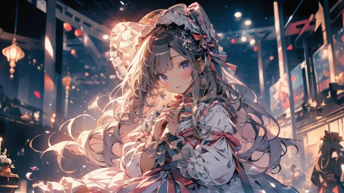 (masterpiece)、(highest quality)、Highly detailed face、Anime Girls、1 girl、Lolita Clothing、Fluffy long hair
