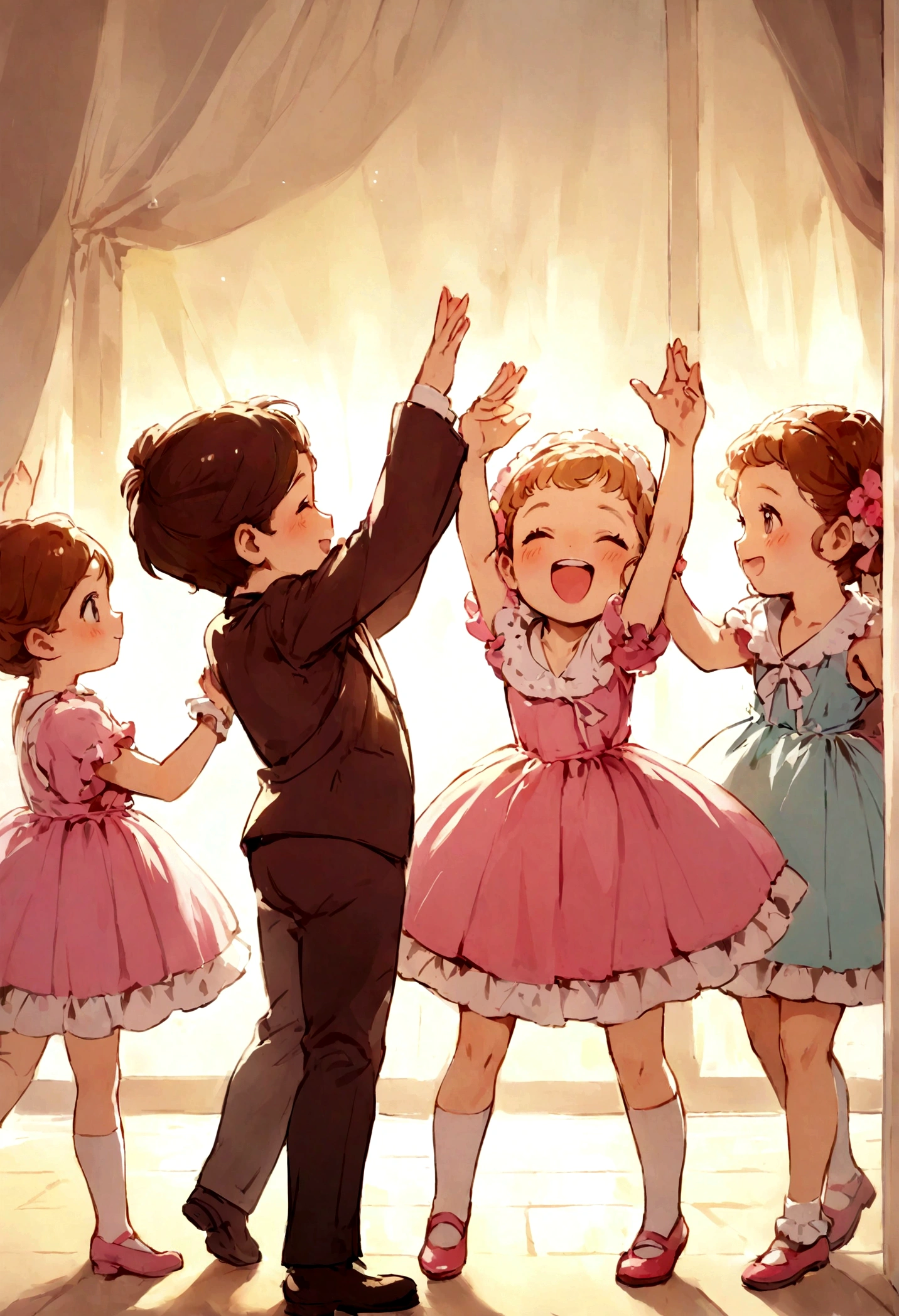 kids dance happy