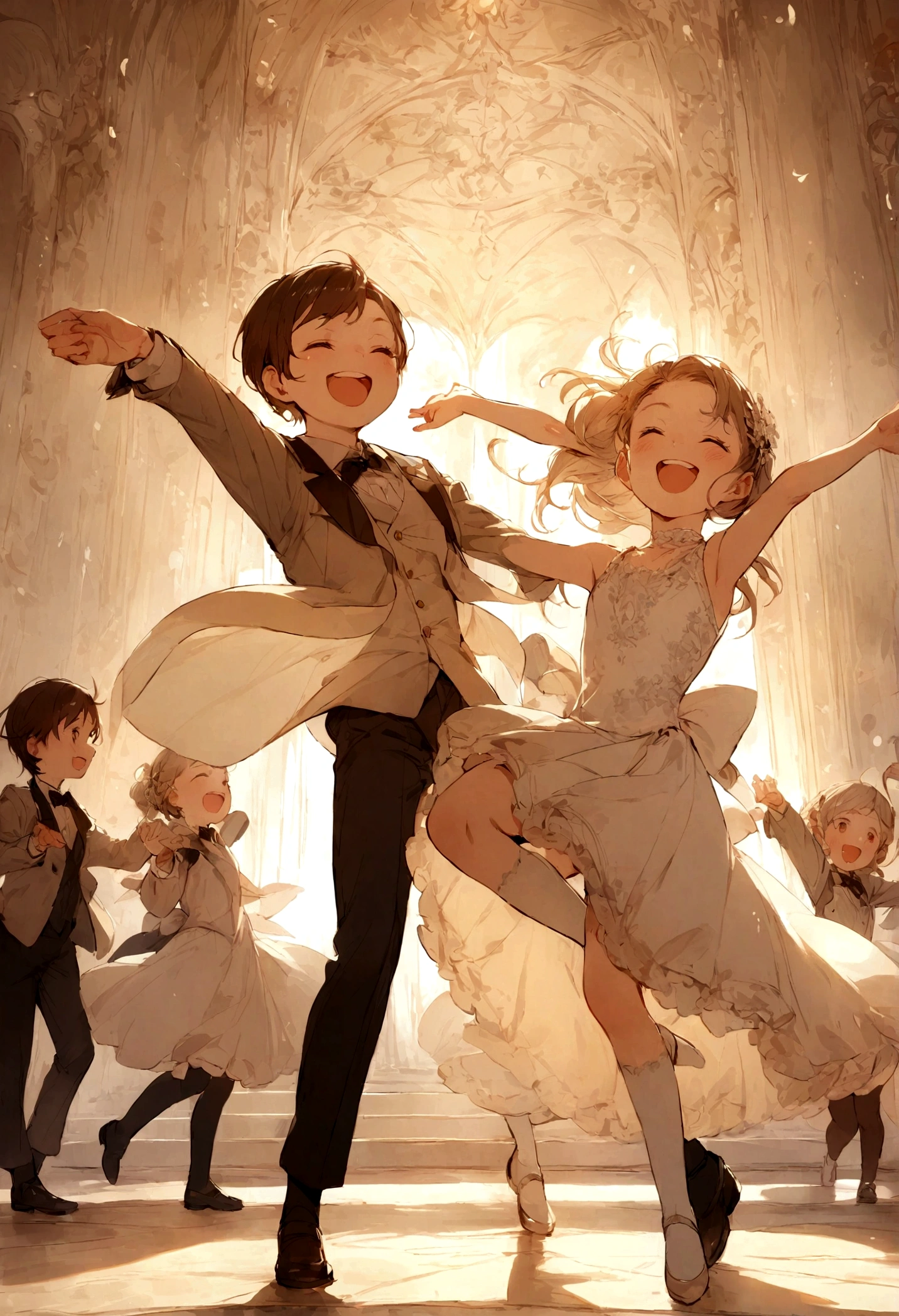 kids dance happy