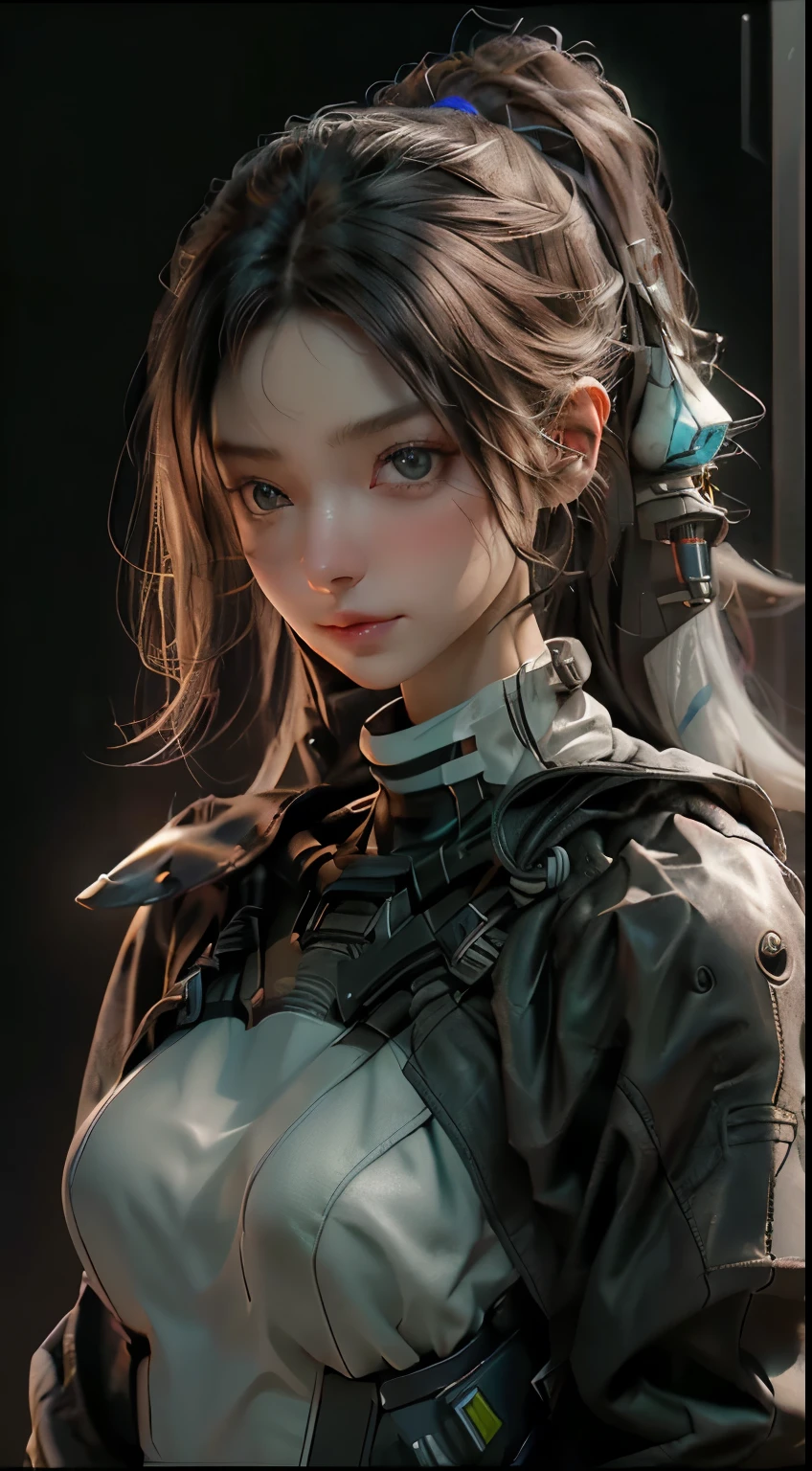 ((melhor qualidade)), ((Obra de arte)), (detalhado:1.4), 3D, uma imagem de uma linda mulher cyberpunk,HDR (high-range dynamics),Rastreamento de raio,nvidia rtx,Super-resolution,irreal 5,underground dispersal,pbr texturing,Post-processing,Anisotropic filtering,Profundidade de campo,maximum clarity and sharpness,Texturas multicamadas,Albedo e mapas especulares,Surface shading,Accurate simulation of light-material interaction,perfect proportions,octane rendering,Two-tone lighting,Grande abertura,ISO baixo,White balance,rule of thirds,8k cru,