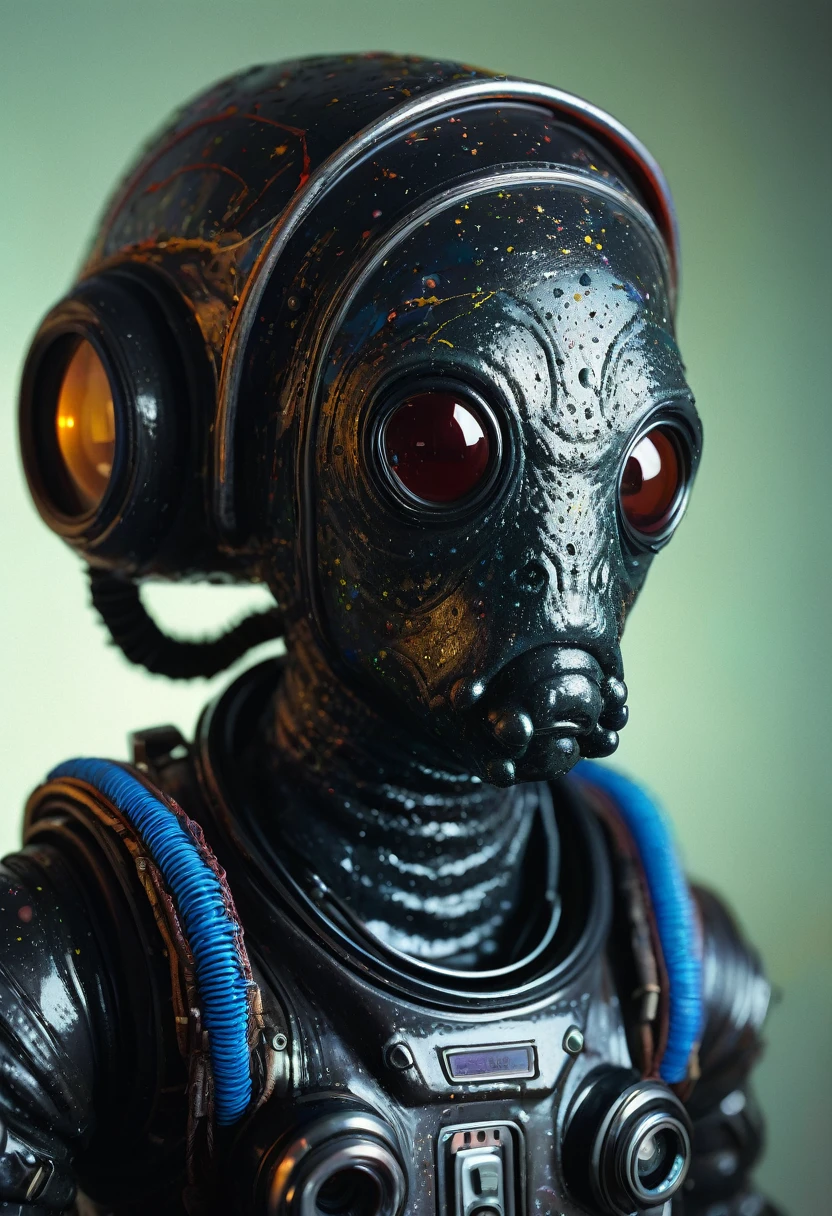 8K, ARTISTIC photogrAphy, best quAlity, mAsterpiece: 1.2), A (potrAit:1.2) Don Bluth Style ASTRONAUT Cthulhu noir Toon Doll, full body RAW candid cinema, black hair, 16mm, color graded portra 400 film, remarkable color, ultra realistic, sad admosphere, dark lighting, oppressive atmosphere, depressive colors, kodak portra 400, photograph,r, Natural Light, Pinhead lighgts, blur reflection, Brush Strokes, Smooth, abstract, Splatter, Oil On Canvas, rainbow colors, fractal isometrics details bioluminescens : a stunning realistic photograph of wet bone structure, 3d render, octane render, intricately detailed, titanium decorative headdress, cinematic, trending on artstation | Isometric | Centered