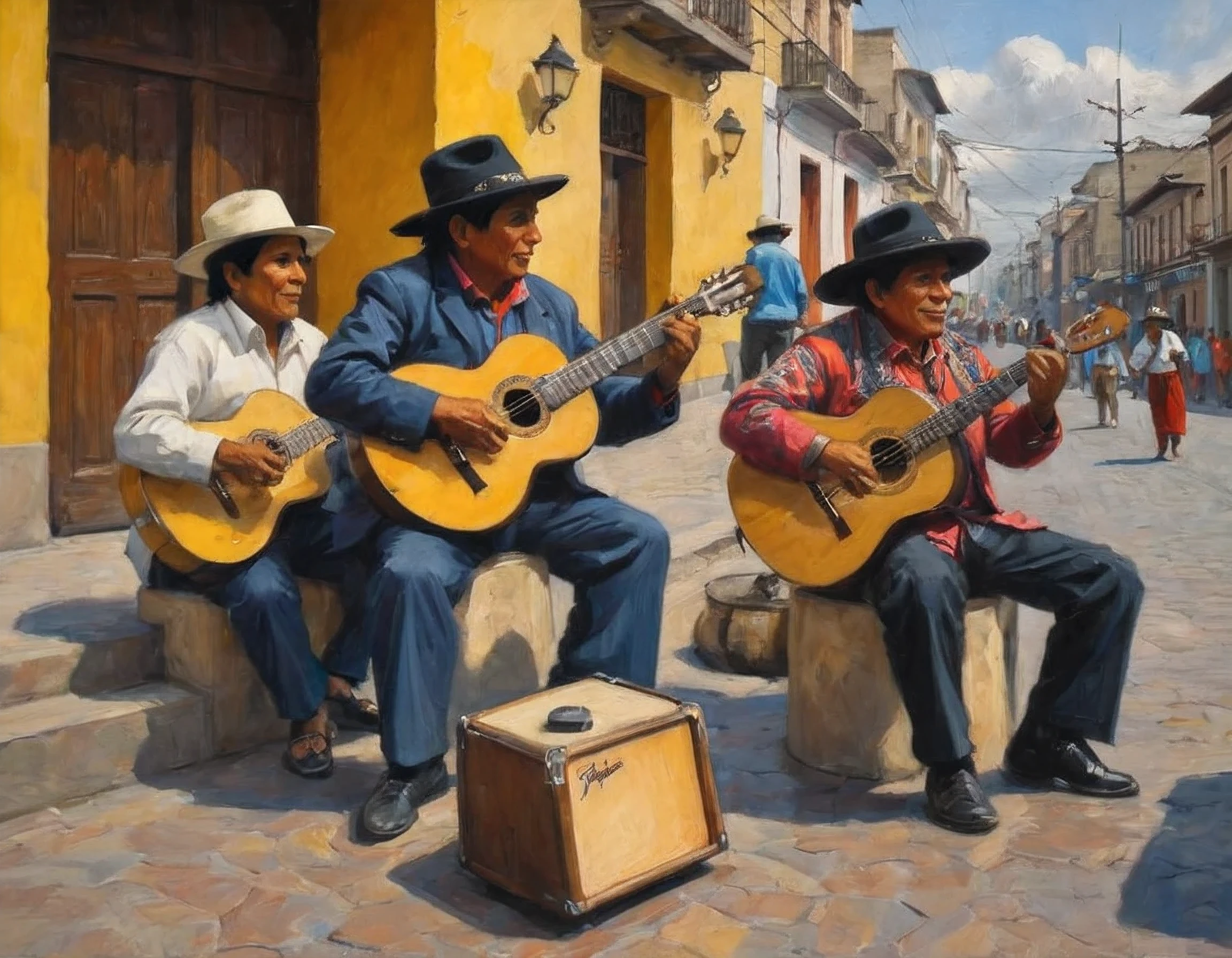 Guitarist, Folklore, Peruvian street bands,