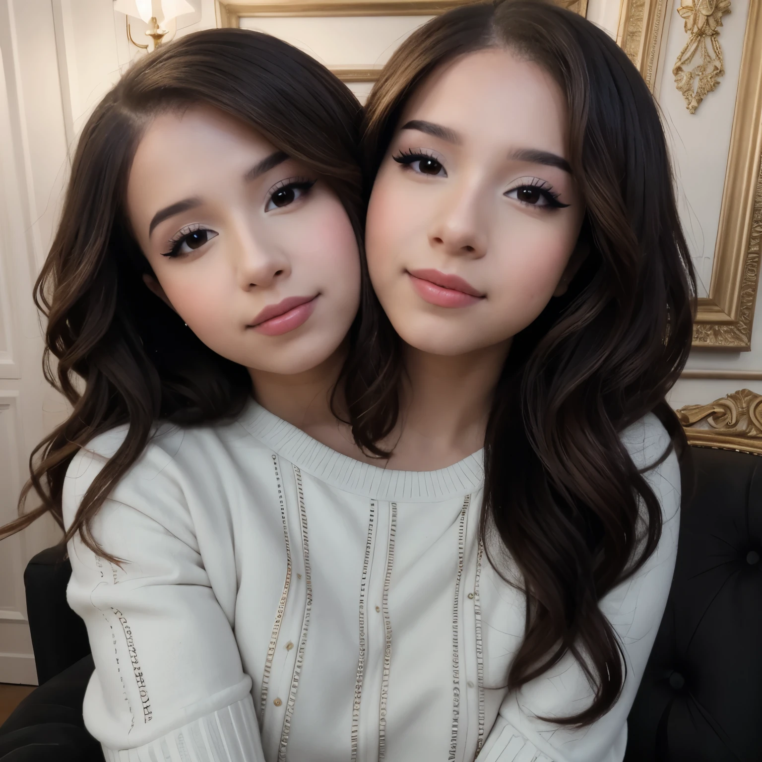 picture of pokimanelol, wearing a sweater, face closeup, professional, photography, excellent lighting, impeccable, precision, rich colors, deep shadows, clarity, high-resolution, razor-sharp, composition, light and shadow, timeless beauty, captivated, artistry, craftsmanship, elegance, sophistication, exquisite, details, atmosphere, balance, masterful, technique, expertly captured, stunning, visual impact, top-quality, compelling, professional-grade, aesthetics, flawless, remarkable, perfection, attention, dynamic, evocative, nuanced, depth, vibrancy, masterclass, breathtaking, awe-inspiring, high-definition, alluring, enchanting, texture, storytelling, mesmerizing, cinematic, elite, artistry. conjoined_dicephalus, (two heads:1.3)