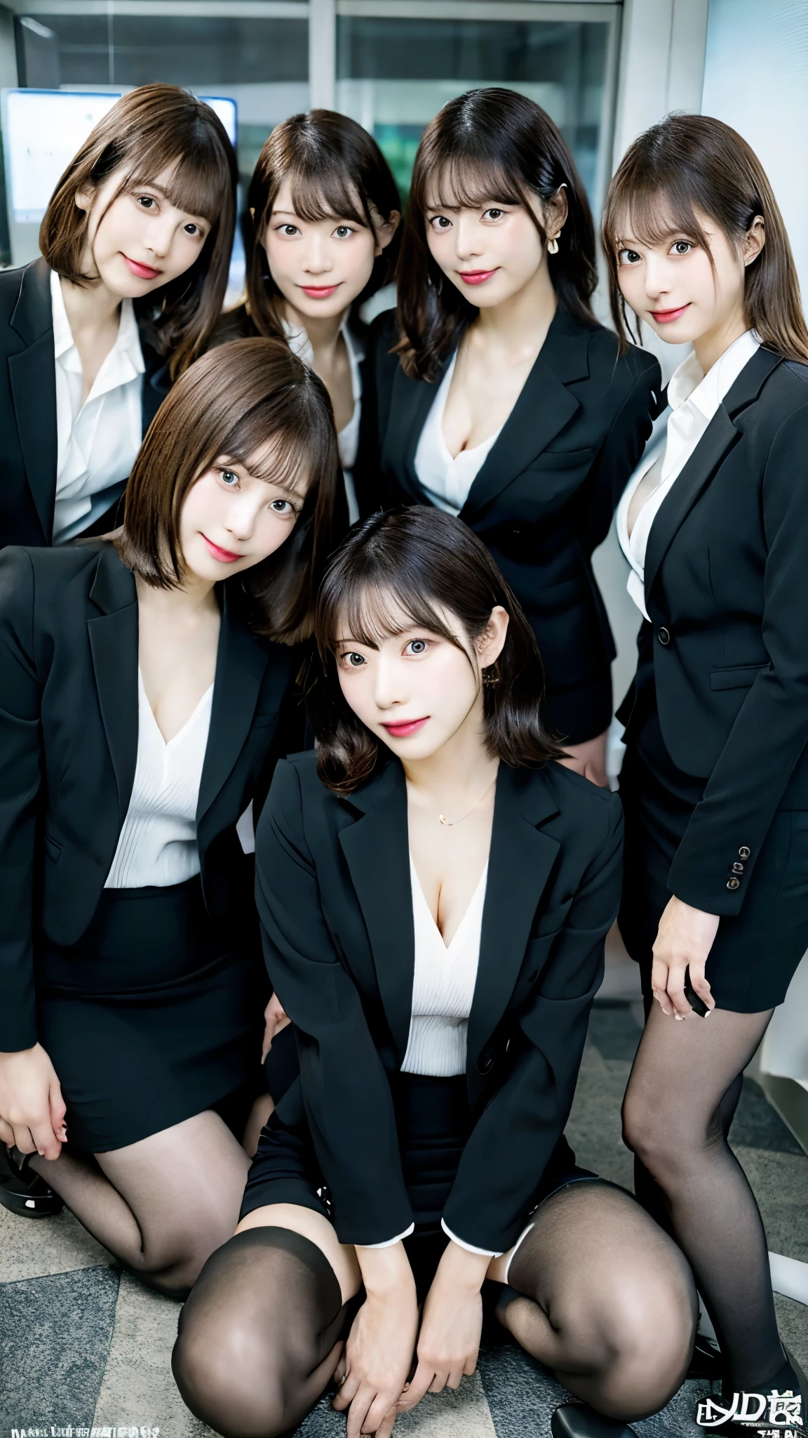 Standing,group shot,Office suit,medium hair,pencil  skirt,pantyhose,open legs,squat,Bend over:1.5.ahegao,orgasm,

UHD,1080P,16k,4K,8k,anatomically correct,best quality,HD,high details,highquality,masterpiece ,photorealistic,rawphoto,resolution,retina,super detail,texturedskin,ultra detailed ,ultra high resolution,beautiful,white skin,.