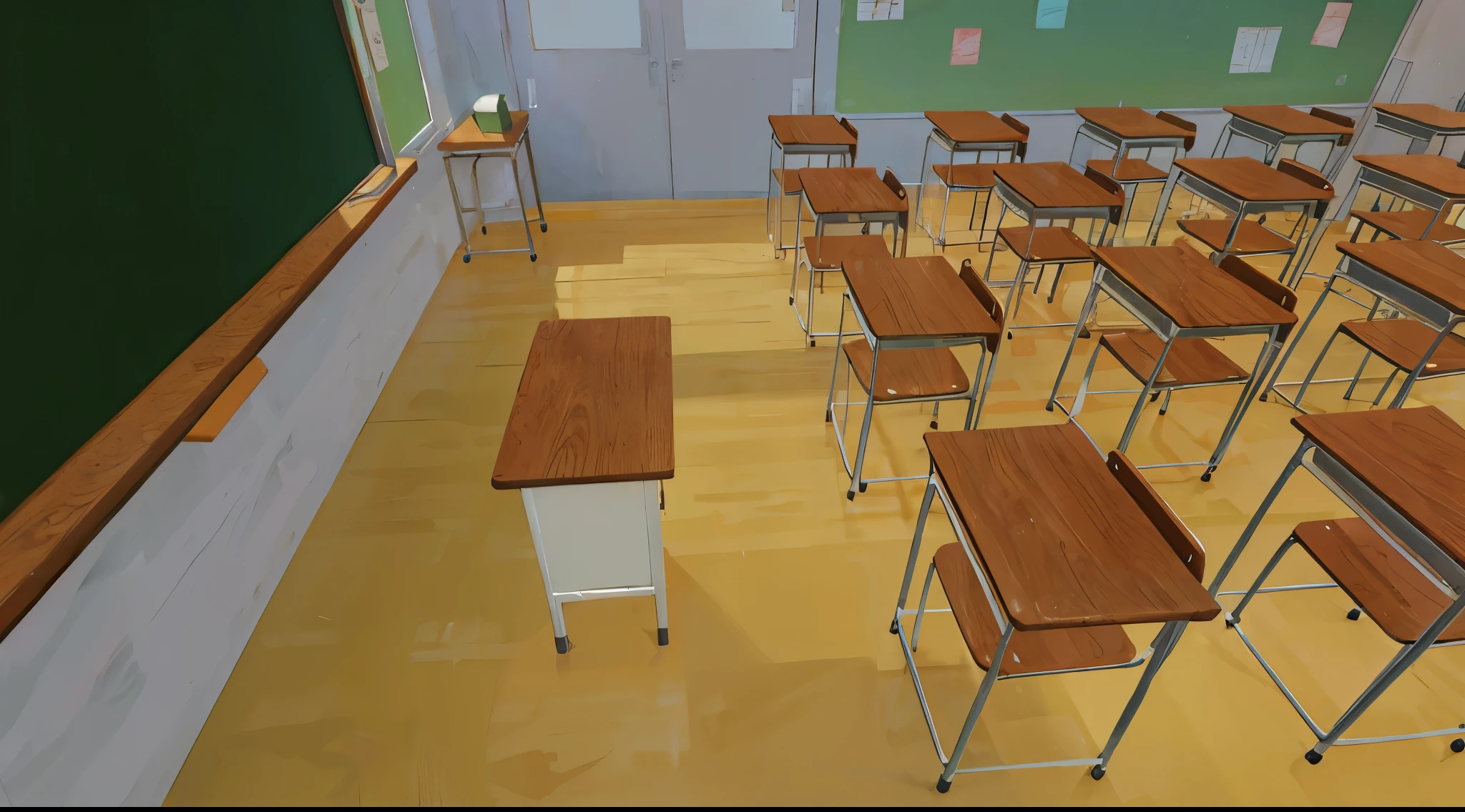 highest quality、Anime painting、background、classroom