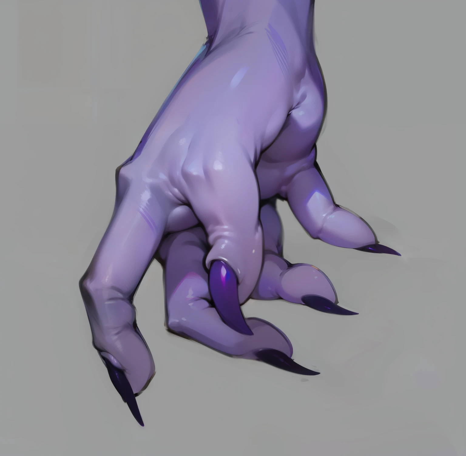   Arm details Demon claw details Purple skin