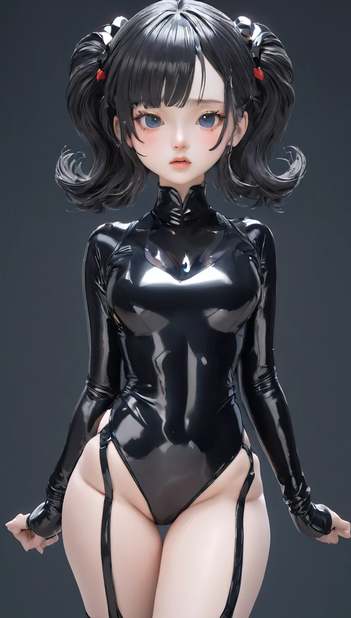 (UHigh resolution, retina, masterpiece, Accurate, Anatomically correct, Textured skin, Very detailed, Attention to detail, high quality, 最high quality, High resolution, 1080p, High resolution, 4K, 8k, 16k),cute、Black clothes、No exposure、whole body