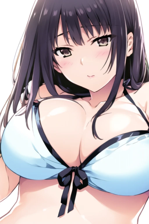 (8k, RAW Photos, highest quality, masterpiece:1.2),
One girl,alone,Mature Woman,Black Hair,Brown eyes,Long Hair, chest, chestの谷間, bikini, white bikini, View Viewer,alone, One girl, View Viewer, 2D, anime, anime coloring, Upper Body, (Simple Background, White background:1.3), utaha kasumigaoka,squat,From below,blush,Embarrassing, (( 指で膣を触ってMasturbationする)),Masturbation,orgasm,Love juice, 床にこぼれるLove juice, liquid splashing from girl, (( 指で膣を触ってMasturbationする)),Climax,Climax,Squirting,
Beach,