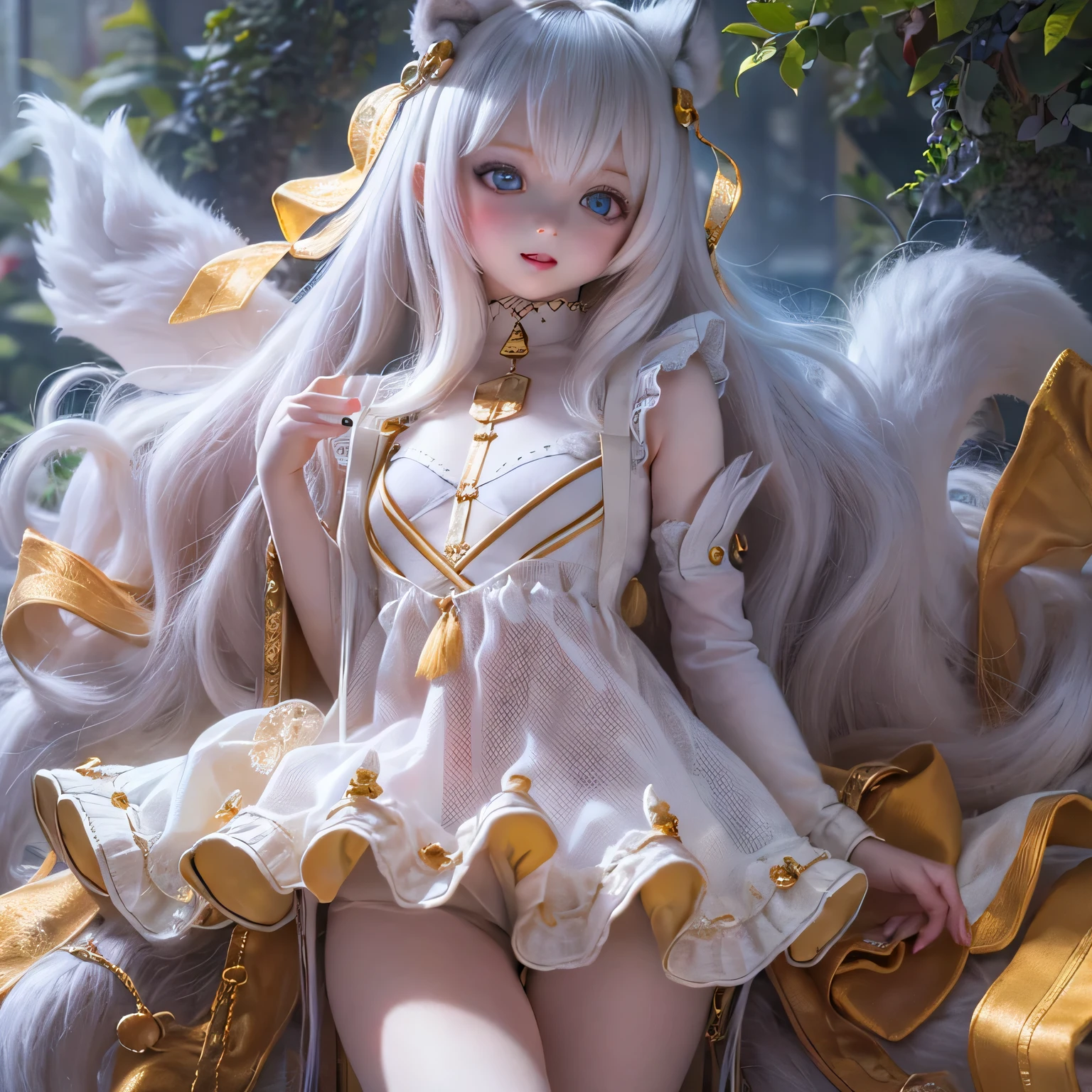 (highest quality, High resolution, Realistic:1.37),Very detailed, Beautiful details,Beautiful lip detail,Very detailed目と顔,Long eyelashes,One Girl,Sharp focus,Vibrant colors,Soft lighting,Fenrir Girls,Big Breasts,Fantasy elements,Snow Scene,ice magic,Flowing hair,Heavenly beauty(((((whole body)))))(((((White dress )))))cute 15yo cute Sexy pose (((((whole body))))) (((Sexy pose)))(((((((child)))))))(((pretty girl))) 、chibi cute足、(((((mini skirt))))) smile 靴
