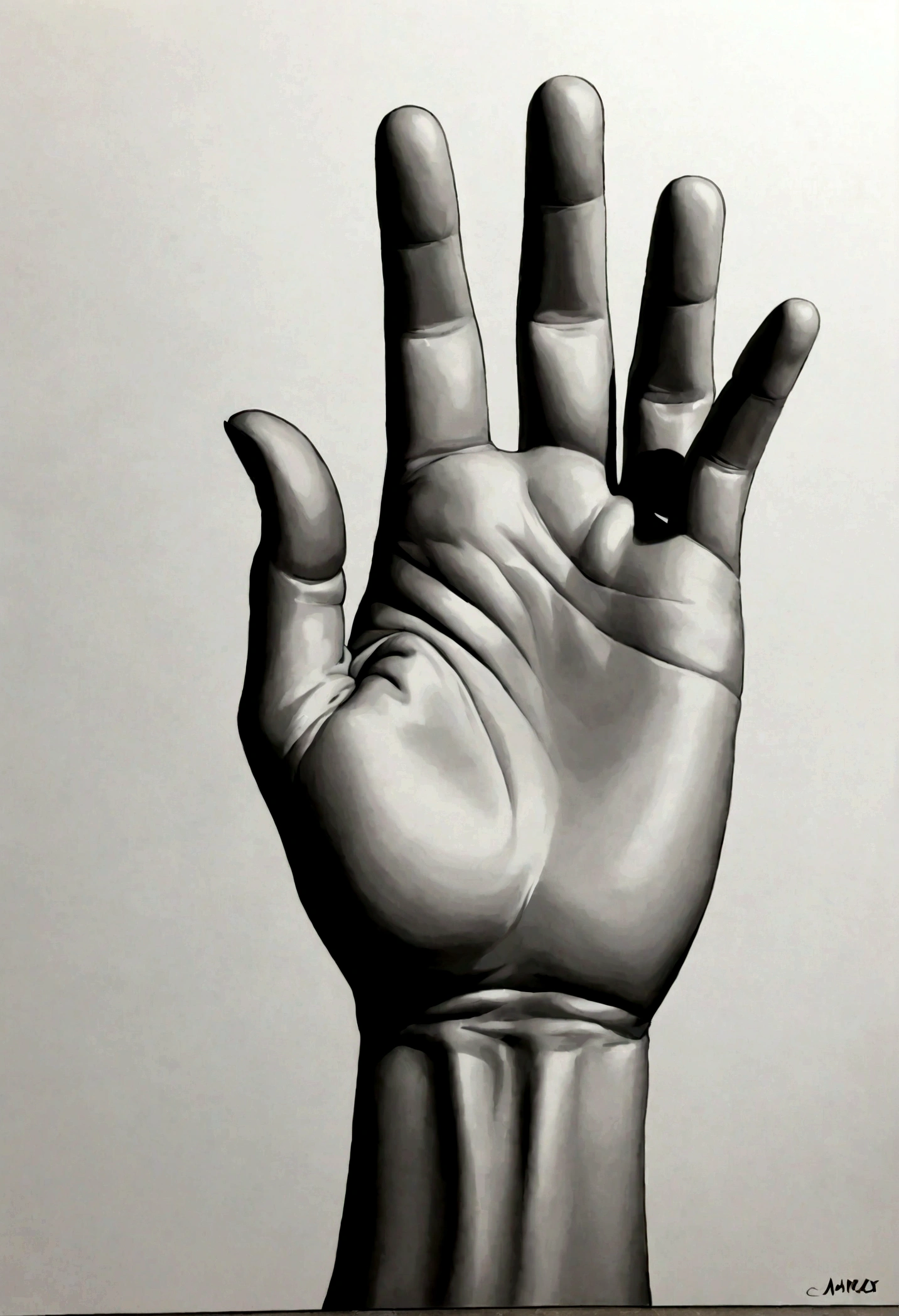 Graphical Description:
Centerpiece: In the center of the graphic is a realistic depiction of a hand extending its middle finger upwards. The hand is detailed, with visible veins, wrinkles and other details that give it a distinct, naturalistic character.
"Cynical Jug" inscription: The inscription is placed above or below the hand. The font style is elegant, perhaps even calligraphy-like, giving it a contrasting, sophisticated look. The letters are well-balanced and their shape brings to mind something between classic elegance and modern minimalism.
Colors and Style:
Colors: Dark, subdued colors dominate - mainly shades of gray, black and white. A subtle contrasting color, such as a deep red or dark navy blue, may also be present to highlight lettering or certain details of the hand.
Background: The background is plain, maybe slightly textured, which adds depth but does not distract from the main theme. It can be a delicate, abstract texture or a gradient that further emphasizes the drama of the image.
Emotion and Sophistication:
Emotions: The graphics evoke mixed feelings. At first glance, it is vulgar and sarcastic due to the middle finger gesture and the inscription "Cynical jug". However, its elegant style and refined workmanship contrast with its vulgarity, which can make the viewer feel shy, as if they were faced with something that is both beautiful and brutally honest.
Sense of Loss of Value: The elegance of the inscription and attention to detail may make the recipient feel that the gesture and words are addressed directly to him, which intensifies the feeling of loss of self-esteem. This is a deliberate artistic endeavor intended to evoke internal reflection and perhaps sadness.
Sense of Intelligence: Despite its vulgarity, the graphics seem intelligent and well-thought-out. The use of contrasts between the elegance of form and the vulgarity of content suggests that its author has artistic awareness and intention, which adds sophistication to the work