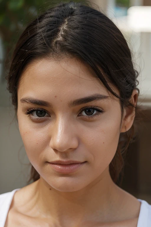 face with a few flaws