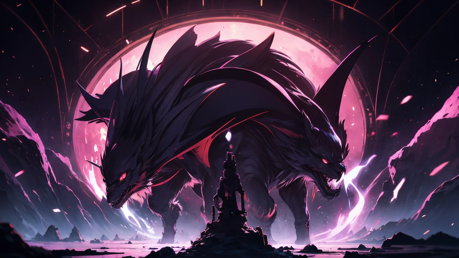 demon den, no humans, background
