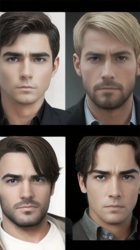 make a group of people man Avinbruch friends come together, focus on the characters' faces