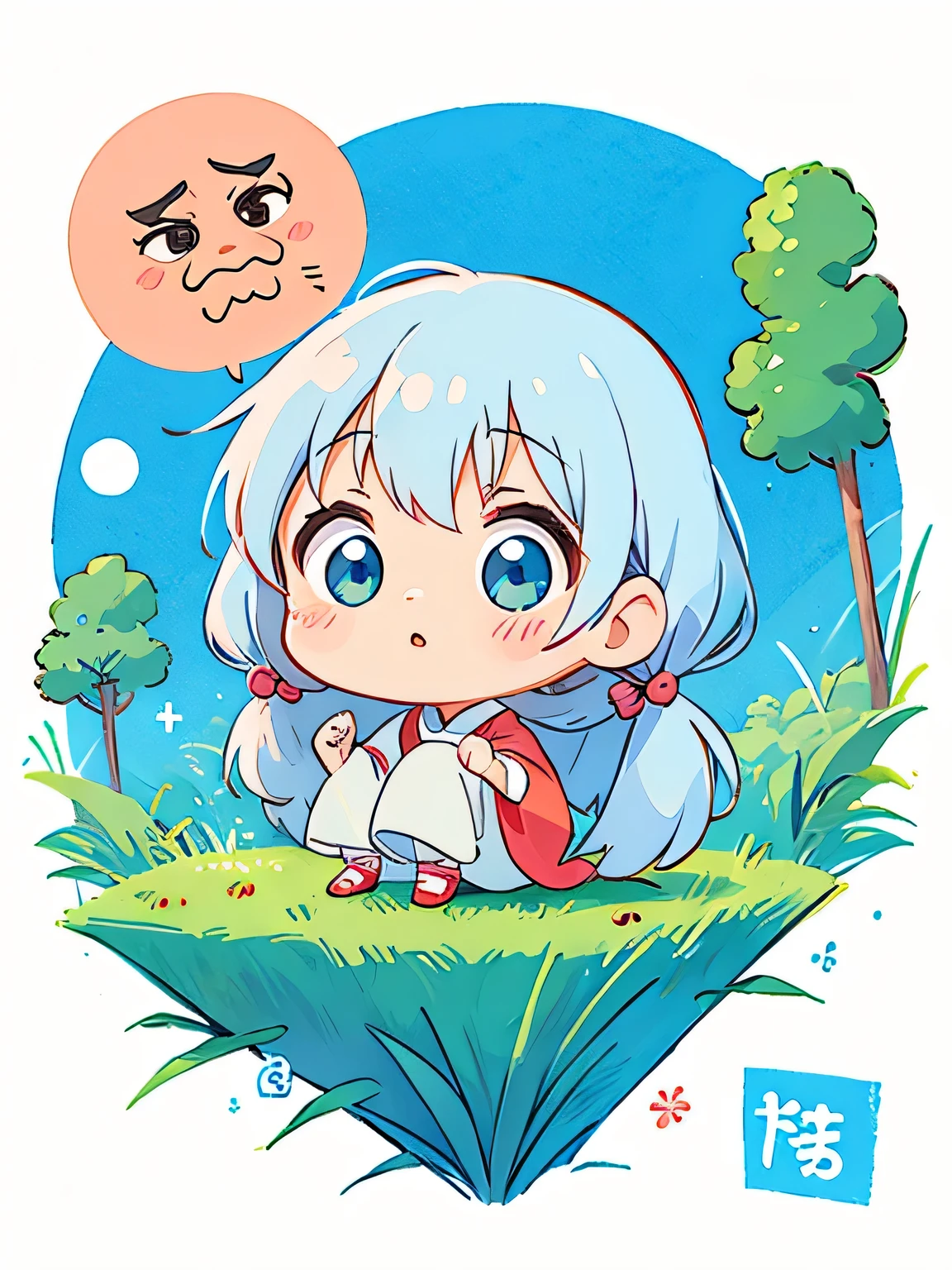 Hayao Miyazaki style, Kawaii Design, most beautiful girl ever、Chibi, speech , president, Congress