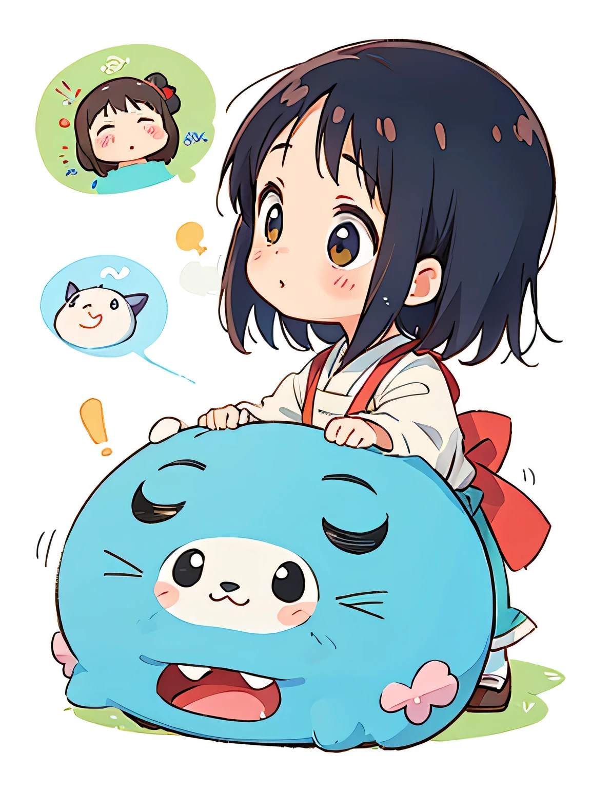 Hayao Miyazaki style, Kawaii Design, most beautiful girl ever、Chibi, speech , president, Congress