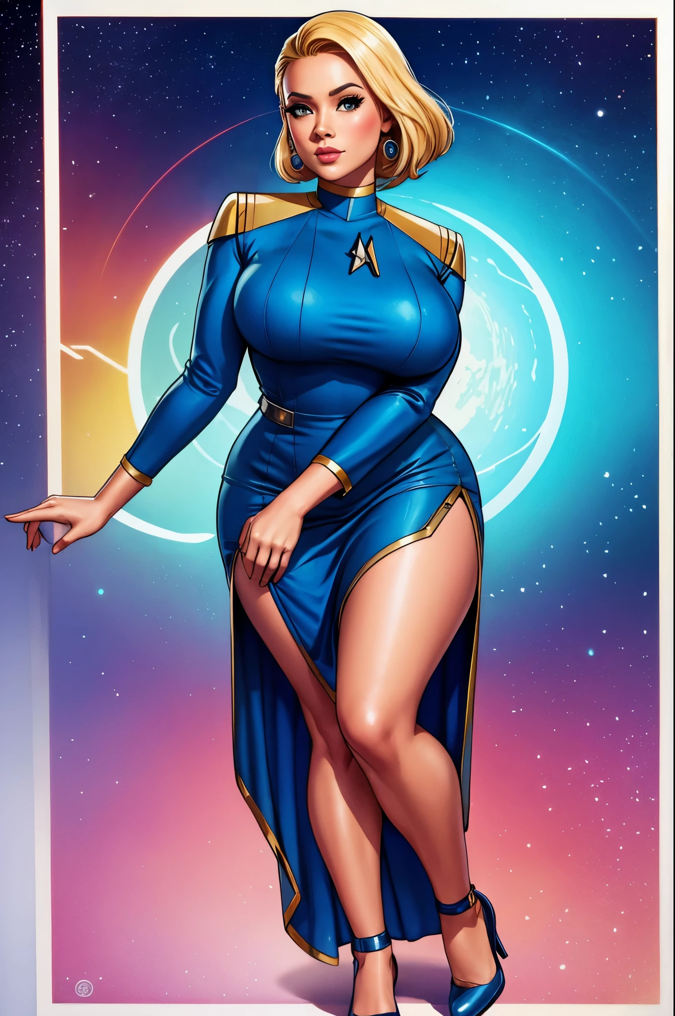 Velma, blue eyes, pretty eyes, (sparkly eyes), big lips, wearing pink lip gloss, puckered lips, pretty lips, long hair, ponytail hairstyle, giant breasts, hourglass figure, (narrow waist), thick thighs, luxury, crowded space, defined stomach, pretty, atmosphere, nice ambiance, pink, kawaii, puckered lips, standing, background, cleavage, cute outfit, nice outfit, beautiful outfit, frilly clothes, girly pretty clothing, beautiful jewelry, gold jewelry, detailed face, flushed face, detailed green eyes, green eyes, head tilt, intimacy, full body portrait, straight to the camera, subject focus, posing to the camera, foto justo frente a la camara, hair ribbon, hair clips, shiny skin, shiny lips, thick eyelashes, big thighs, thick thighs. en el parque, jardin, vegetacion, arboles, aire libre, big giant ass, big ass, oily ass, naked, nude, sfw,