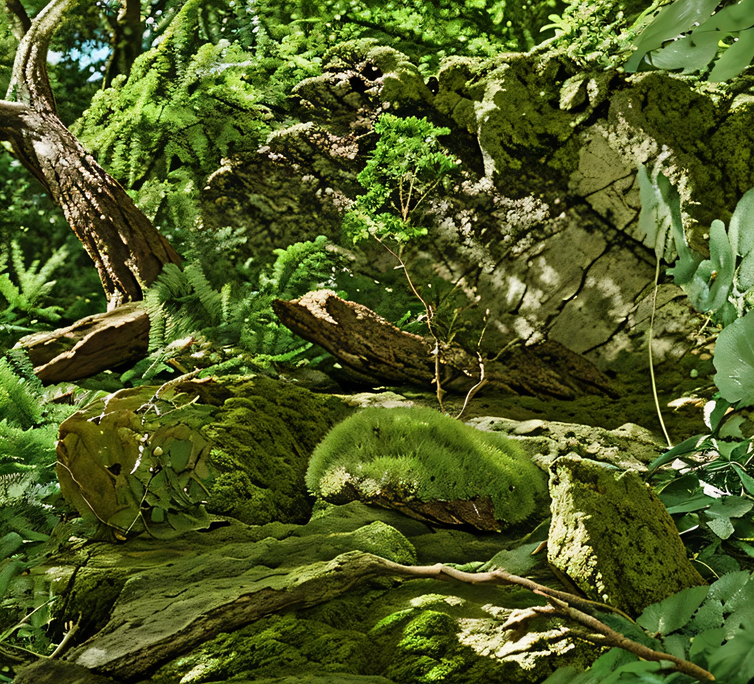 mossy,rock,Tree,Fujiman