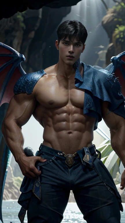 2 handsome  guy naked, romantic , manly，super realistic, tall, 20 years old，young  men , strong sport body, sexy , detailed muscles, Inspired by Bian Shoumin, Inspired by Xiao Yuncong, yihao ren, yanjun cheng, jinyiwei, inspired by Huang Gongwang, xintong chen,  absurderes, A high resolution, Ultra detailed, hdr), Masterpiece, Best quality, pro studio light,  2 boys , Portrait of a 2 boy smile at each orther , hug, cuddle , look like Li Yuanbin, Kim Hyung Tae, Kim Hyung Tae, Yin Shishan, Who is Shi Yu, detailed sperm on body, Handsome boy with red eyes, manly, Detailed face, alot of sperm on face, strong sport body, lean muscles, Professional photo, catching clear sun light, The Arafards went into battle shirtless, super long big blue dragon wings, sexy dragon warrior costume, Fight comfortably，legs are open, puffy nipples, Focus on your audience,18 year old boy, Handsome boy wearing nothing , [ well-defined body ]，angelicales，fantasy big blue dragon wing warrior ，holy rays，in the wonderful sea  cave background, detailed Abs，big chest muscle，super long big fat dick masturbate, correct dick in good shape, erection, super realistic detailed dick, super big juicy butts, bare butts