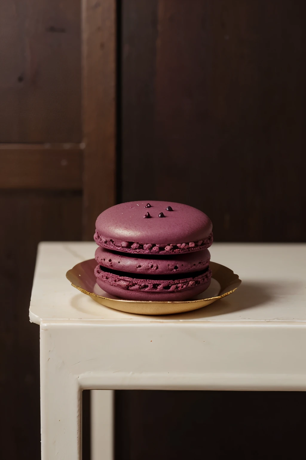 Mulberry macaron,Mulberry in the beside