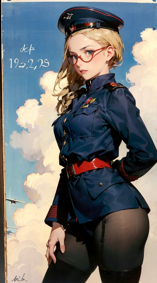 (masterpiece, best quality, realistic, detailed, sharp:1.2), intricate details, oxidetech, (shot photo of 1girl, 20s, big breasts, slim waist, wide hips), wearing overalls, (han1female,Bigchest,Pornographic exposure, solo,(Background with:The plane is in flight,Planes,inside of a cabin,) She has short blonde hair,bobo head,Stand in the pilot's seat of the aircraft,seen from the front, hair straight, mostly cloudy sky,(((tmasterpiece),(Very detailed CG unity 8K wallpaper),best qualtiy,cinmatic lighting,detailed back ground,beatiful detailed eyes,Bright pupils,(Very fine and beautiful),(Beautiful and detailed eye description),ultra - detailed,tmasterpiece,)),facing at camera,A high resolution,ultra - detailed),revealing breasts,Bare genitalia, Bulge,legs are open,Raised sexy,Camel toes,Flushed complexion,Open-mouthed,frontage,,Officer's cap(Wearing:Dark green baseball jacket,Black pantyhose) Modest outfit, remote shot, detailed beautiful delicate face, detailed beautiful delicate eyes, perfect facial proportions, high-definition skin, fine skin, four-inch best ratio. With one thumb, a masterpiece, highly detailed, realistic, (World War II German general uniform reference : 1.8), the highest face resolution, adult, modestly dressed woman, dressed entirely, ( small, black hair, black straight bangs, super fine braids, straight bangs, red glasses, dark green eyes), future, science fiction, fighter plane, standing On the landing of a fighter plane, the government agency, a deep intelligent personality, a calm expression, a respectful face, a war, a fighter plane (La mejor calidad:1.1), (Obra maestra:1.4), (absurdos:1.0), retrato, primer plano,1girl, Marinero Urano, KizukiAi, Mujer madura, small breasts, aqua eyes, cabello rubio, Uniforme Sailor Senshi, Collar de marinero, arco de pecho, Arco trasero, Falda suplicante, Guantes blancos de codo, Acostado boca abajo, en el suelo, con el trasero en alto, mostrando el culo de espaldas, without looking back