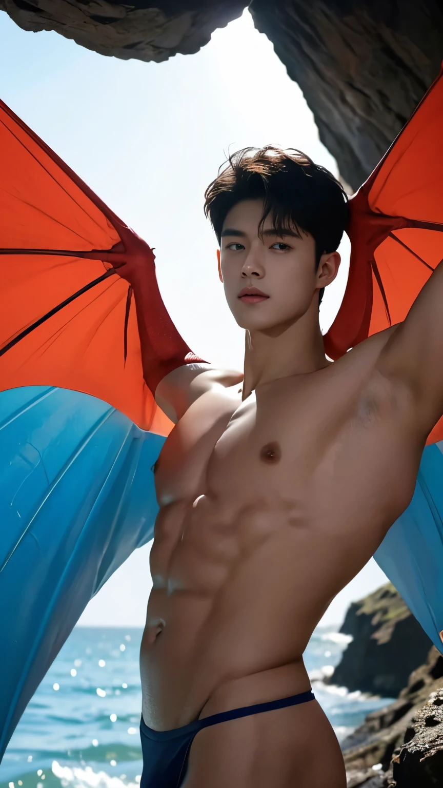 2 handsome  guy naked, erotic, kinky , manly, muscular men with big ass , super realistic, tall, naked 20 years old young  men , strong sport body, sexy , detailed muscles, Inspired by Bian Shoumin, Inspired by Xiao Yuncong, yihao ren, yanjun cheng, jinyiwei, inspired by Huang Gongwang, xintong chen,  absurderes, A high resolution, Ultra detailed, hdr), Masterpiece, Best quality, pro studio light,  2 boys , Portrait of a 2 boy smile at each orther , hug, cuddle , look like Li Yuanbin, Kim Hyung Tae, Kim Hyung Tae, Yin Shishan, Who is Shi Yu, detailed sperm on body, Handsome boy with red eyes, manly, Detailed face, orgasm expression, alot of sperm on face, strong sport body, shinning tanning oil skin, lean muscles, Professional photo, catching clear sun light, The Arafards went into battle shirtless, super long big blue dragon wings, sexy dragon warrior costume, Fight comfortably，legs are open, puffy nipples, Focus on your audience,18 year old boy, Handsome boy wearing nothing , [ well-defined body ]，angelicales，fantasy big blue dragon wing warrior ，holy rays，in the wonderful sea  cave background, detailed Abs，big chest muscle，super long big fat dick masturbate, correct dick in good shape, erection, super realistic detailed dick, super big juicy butts, bare butts, 1 long big penis, perfect penis, 