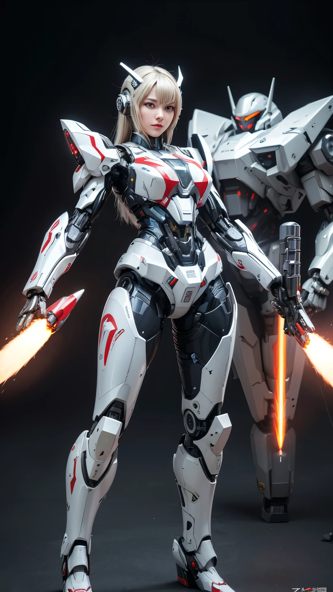  Super detailed, advanced details, high quality,  High resolution, 1080p, hard disk, beautiful,(war machine),Armor War,(Rocket Missile)Capture the big picture,beautiful,Mecha cyborg girl,battle mode,Mecha body girl,She is wearing a futuristic war machine weapon mecha,A powerful cyborg woman, sleek and futuristic, with advanced mechanical augmentations that enhance her strength and capabilities.