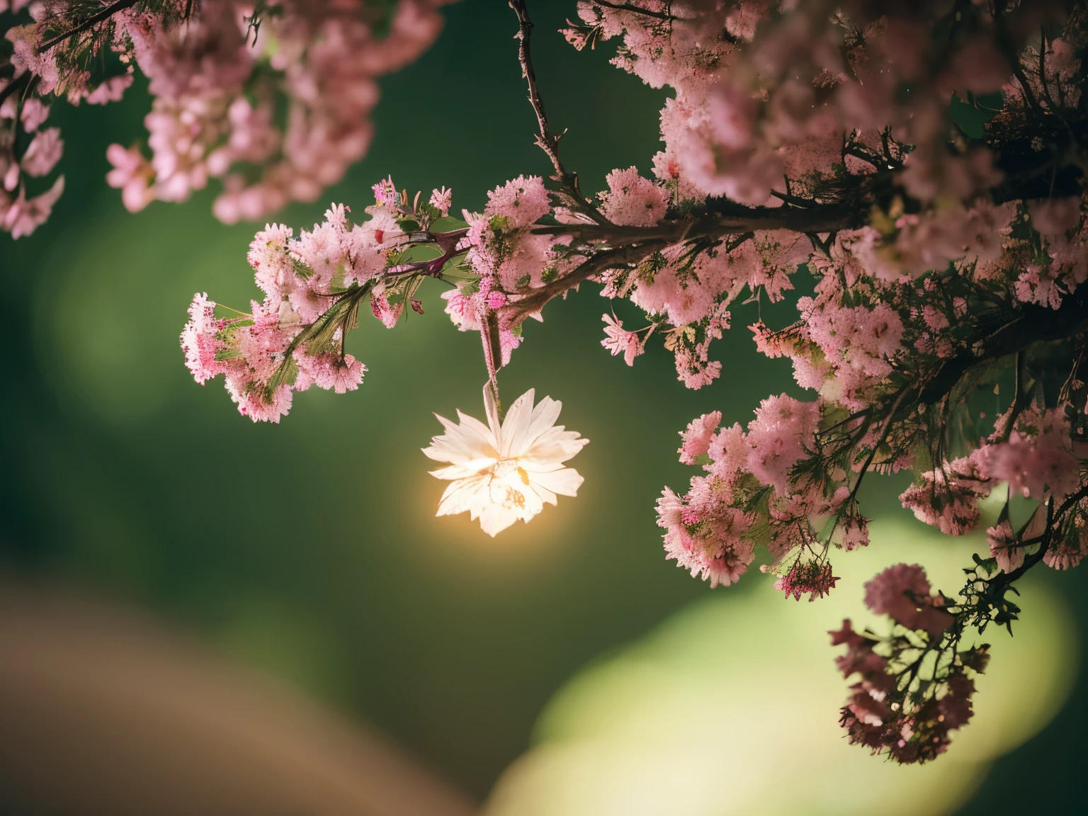 dreamlikeart tree in a bottle, fluffy, realistic, photo, canon, dreamlike, art, colorfull leaves and branches with flowers on top of its head. hyperdetailed photorealism by greg rutkowski - h 1024 w 804 | f 1 6 lens mark 2:2 s 3555 mm film grain :1 lifelike high res sharp focus contrast!! intricate detailed atmospheric light refraction lighting unreal engine 5 cinematic concept photography masterpiece octane render trending at cgsociety rendered as
