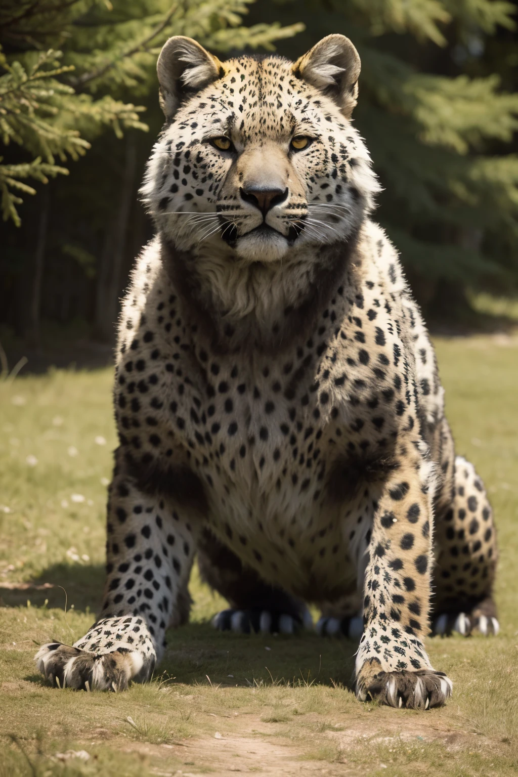 E a besta que vi era semelhante ao leopardo, and his feet, como os de urso, e a sua boca, Like Leo's