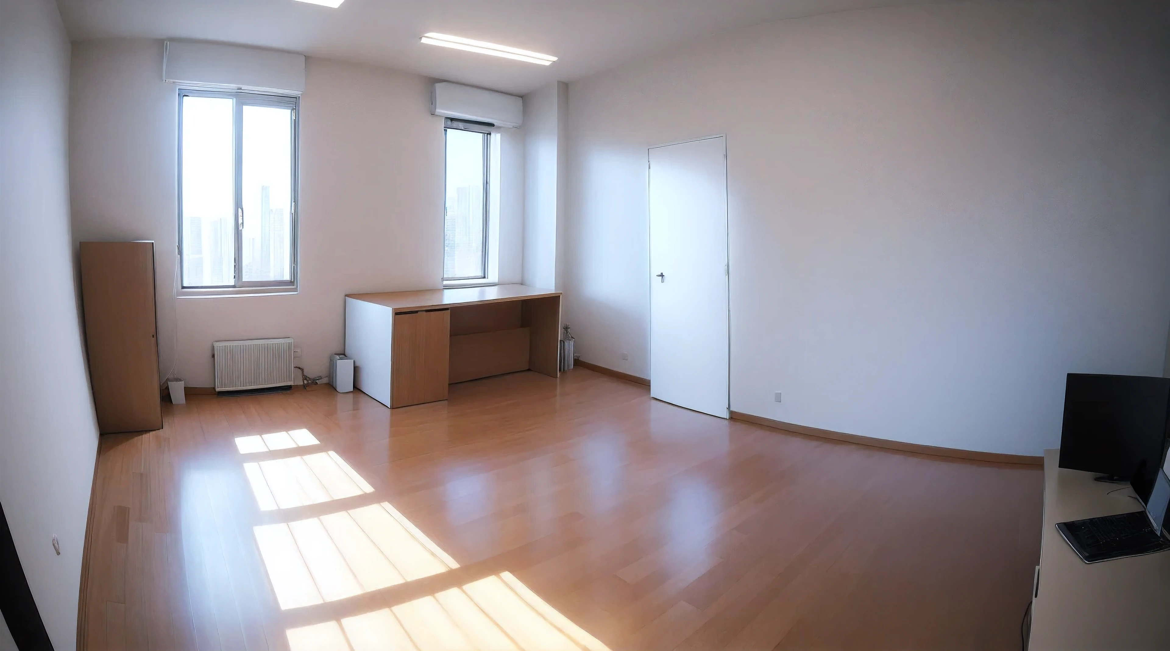 economy,Light of the sun,common,Office Room,Front angle,Lots of white space,Apartment,Studio