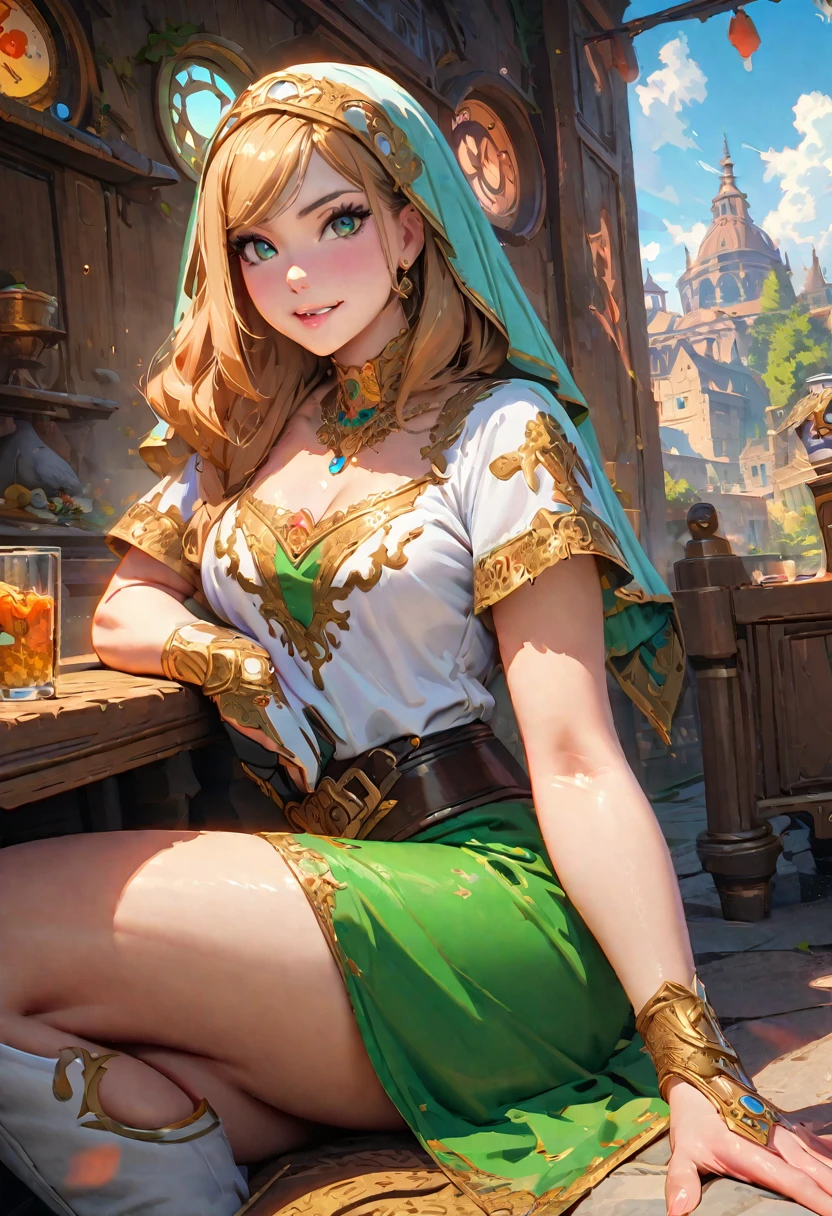 Miss + exit + India + like + veil splashArt, splashArt, league of legends splashArt, Art, One stroke, masterpiece, 8K, Super detailed, HD
