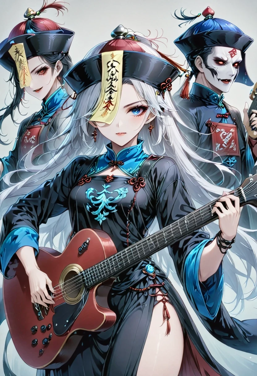 Play the guitar，Monster Codex-jiangshi（Chinese Zombie）| Monster Chronicles - Hundred Ghosts - Chinese Zombies