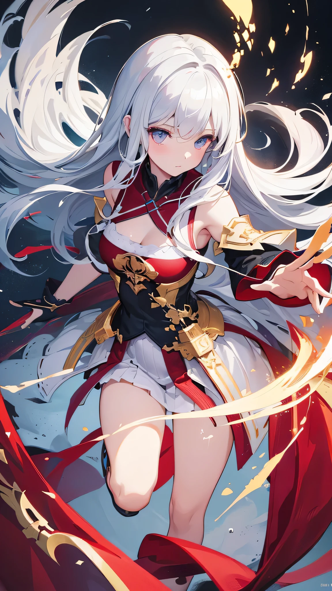 Holly themed artwork, ((highest quality)), High resolution, 8k, Cinematic Light, High Contrast, Written boundary depth、、sharp、beautiful, Strong brilliance, Detailed Background, One Girl, cute, fine grain, Shining Eyes, Detailed Iris、
