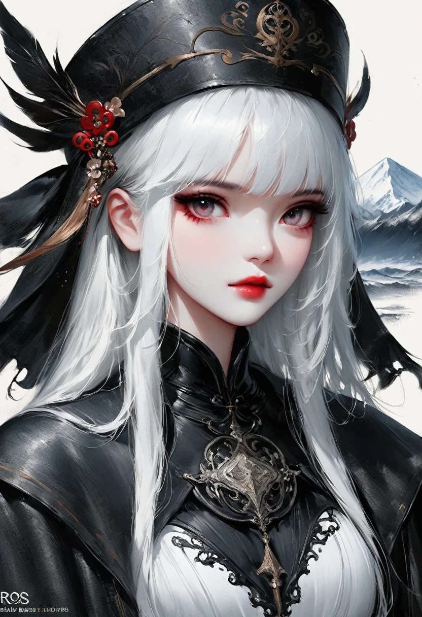 (Lots of white space:1.5)，(Lots of white space around:1.6), White background, simple, Minimalism, abstract,Freehand，Aesthetic，black and white，Ink Painting，antiquity，a mountain，A person far away，A beautiful artistic illustration, author：Li Song, Arte no estilo de guweiz, arte shin jinyoung, Obra-prima de guweiz, Ross chart 1. 0, Beautiful digital illustrations, Inspired by non-WLOP, Cute and cute digital art, jingna zhang, guweiz, Stunning digital illustrations
