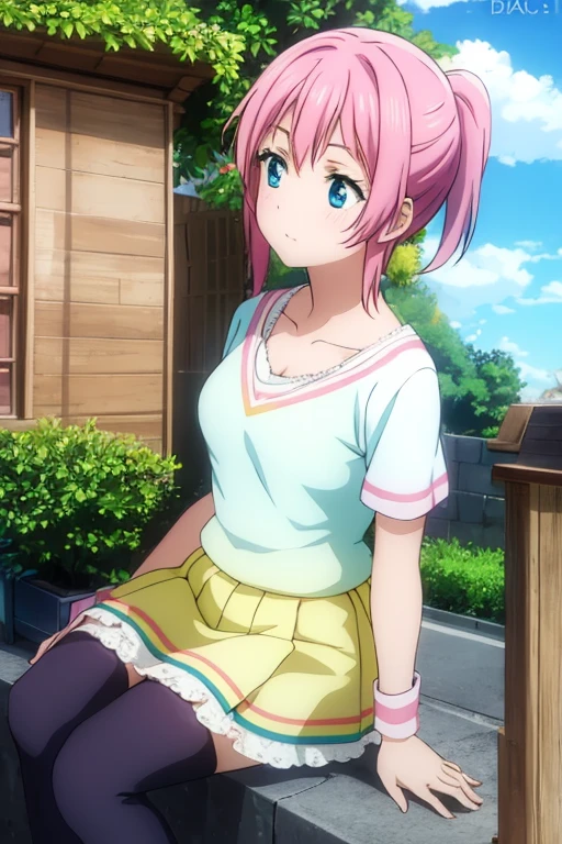 four magical girls, red, pink, blue, and yellow. mahou shoujo.