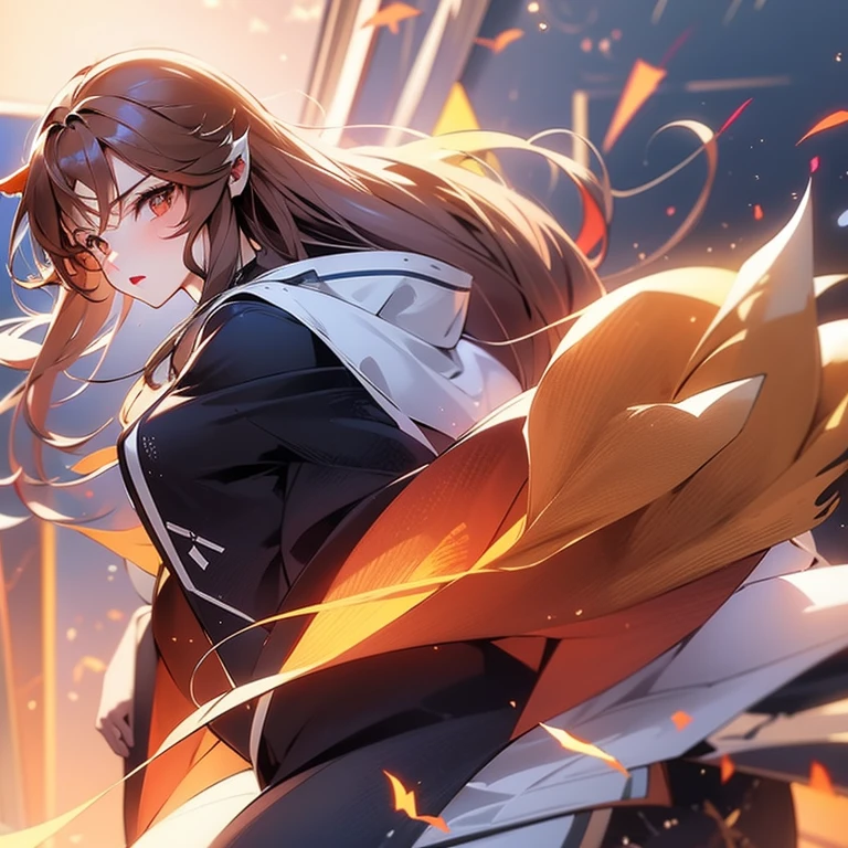 One Girl, Fox Girl, Fox&#39;s Tail, Nine-Tailed Fox,Fox Ears, Black colored hair, Fox Makeup,One Girl,  Kimono with open chest, Body size is 100-70-90!, Nice body, Avatar, face, Open chest, ???? face, Dominant representation, naughty face, Big Breasts, Emphasize cleavage,Show bare skin, Skin is visible, Show off your thighs, A beautifully patterned kimono,Red and black flowing water pattern kimono, I can see her cleavage, Muscular, Uplifting, Abdominal muscles, Exposed skin, Long Hair, Skin Texture, Soft breasts, Large Breasts, Standing in a grassy field, outside, Blue sky, Composition facing directly ahead, Grab your breasts with both hands, Fingers digging into breasts, Gravure pose, Developmental atmosphere, god秘的な絵, god々Cool atmosphere
