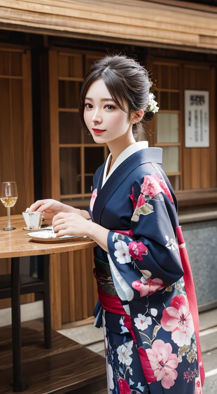 Tabletop, highest quality, figure, Super detailed, In detail, High resolution, 8k wallpaper, Perfect dynamic composition, Beautiful fine details, kimono