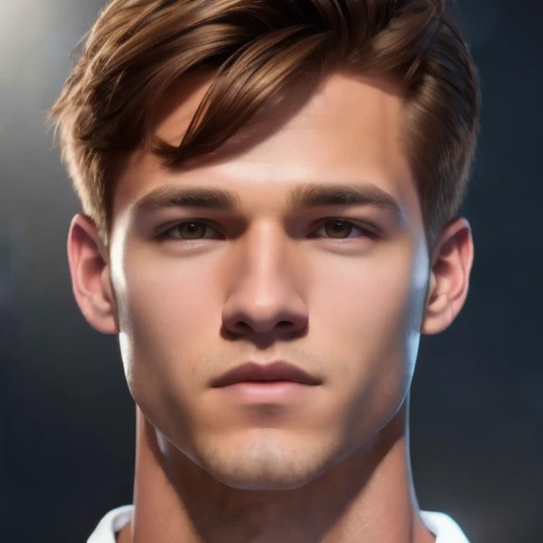 a handsome man, detailed face, beautiful brown eyes, sharp jawline, muscular body, stylish haircut, 1 man, digital art, cinematic lighting, dramatic shadows, hyper realistic, 8k, photorealistic, chiaroscuro, oil painting, vibrant colors, moody lighting, elegant pose, cinematic mood, heroic, powerful, intense, atmospheric