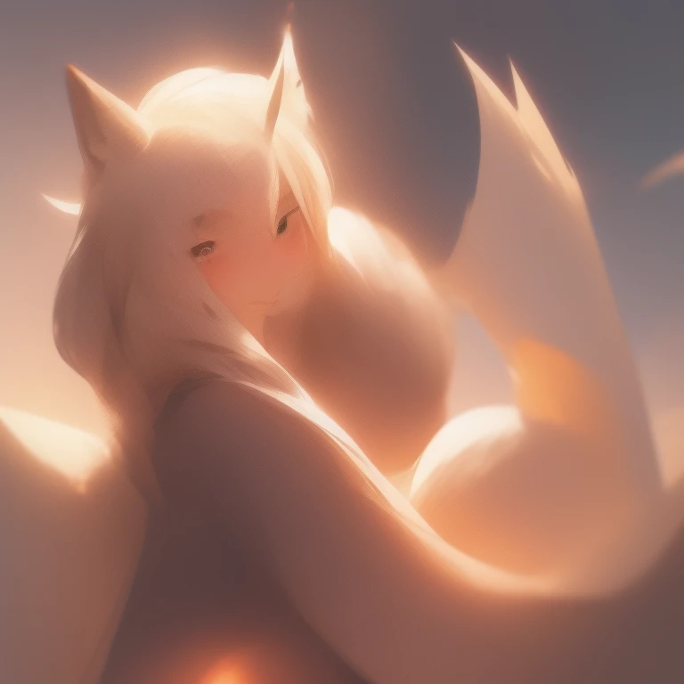 One Girl, Fox Girl, Fox's Tail, Nine-Tailed Fox,Fox Ears, Black colored hair, Fox Makeup,One Girl, Kimono with open chest, Body size is 100-70-90!, Nice body, Avatar, face, Open chest, lewd face, Dominant representation, naughty face, Big Breasts, Emphasize cleavage,Show bare skin, Skin is visible, With legs apart, Show off your thighs, M-shaped legs, A beautifully patterned kimono,Red and black flowing water pattern kimono, I can see her cleavage, Muscular, Uplifting, Abdominal muscles, Exposed skin, Long Hair, Skin Texture, Soft breasts, Large Breasts, Standing in a grassy field, outside, Blue sky,Composition facing directly ahead, Grab your breasts with both hands, Fingers digging into breasts, Developmental atmosphere, god秘的な絵, god々Cool atmosphere, Holding a Japanese sword