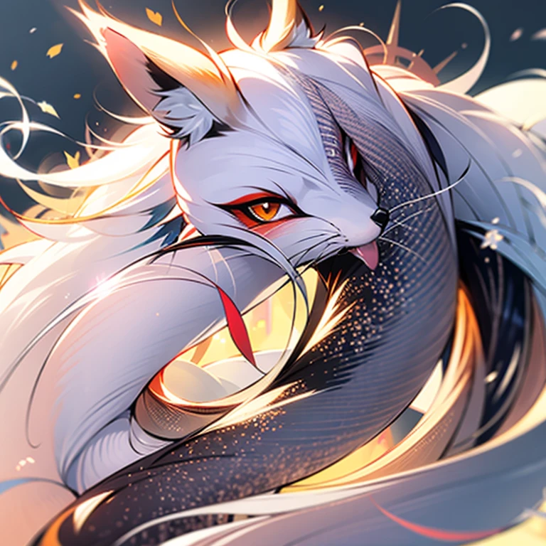 One Girl, Fox Girl, Fox's Tail, Nine-Tailed Fox,Fox Ears, Black colored hair, Fox Makeup,One Girl, Kimono with open chest, Body size is 100-70-90!, Nice body, Avatar, face, Open chest, lewd face, Dominant representation, naughty face, Big Breasts, Emphasize cleavage,Show bare skin, Skin is visible, With legs apart, Show off your thighs, M-shaped legs, A beautifully patterned kimono,Red and black flowing water pattern kimono, I can see her cleavage, Muscular, Uplifting, Abdominal muscles, Exposed skin, Long Hair, Skin Texture, Soft breasts, Large Breasts, Standing in a grassy field, outside, Blue sky,Composition facing directly ahead, Grab your breasts with both hands, Fingers digging into breasts, Developmental atmosphere, god秘的な絵, god々Cool atmosphere, Holding a Japanese sword