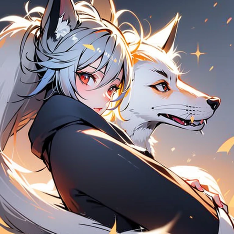 One Girl, Fox Girl, Fox's Tail, Nine-Tailed Fox,Fox Ears, Black colored hair, Fox Makeup,One Girl, Kimono with open chest, Body size is 100-70-90!, Nice body, Avatar, face, Open chest, lewd face, Dominant representation, naughty face, Big Breasts, Emphasize cleavage,Show bare skin, Skin is visible, With legs apart, Show off your thighs, M-shaped legs, A beautifully patterned kimono,Red and black flowing water pattern kimono, I can see her cleavage, Muscular, Uplifting, Abdominal muscles, Exposed skin, Long Hair, Skin Texture, Soft breasts, Large Breasts, Standing in a grassy field, outside, Blue sky,Composition facing directly ahead, Grab your breasts with both hands, Fingers digging into breasts, Developmental atmosphere, god秘的な絵, god々Cool atmosphere, Holding a Japanese sword